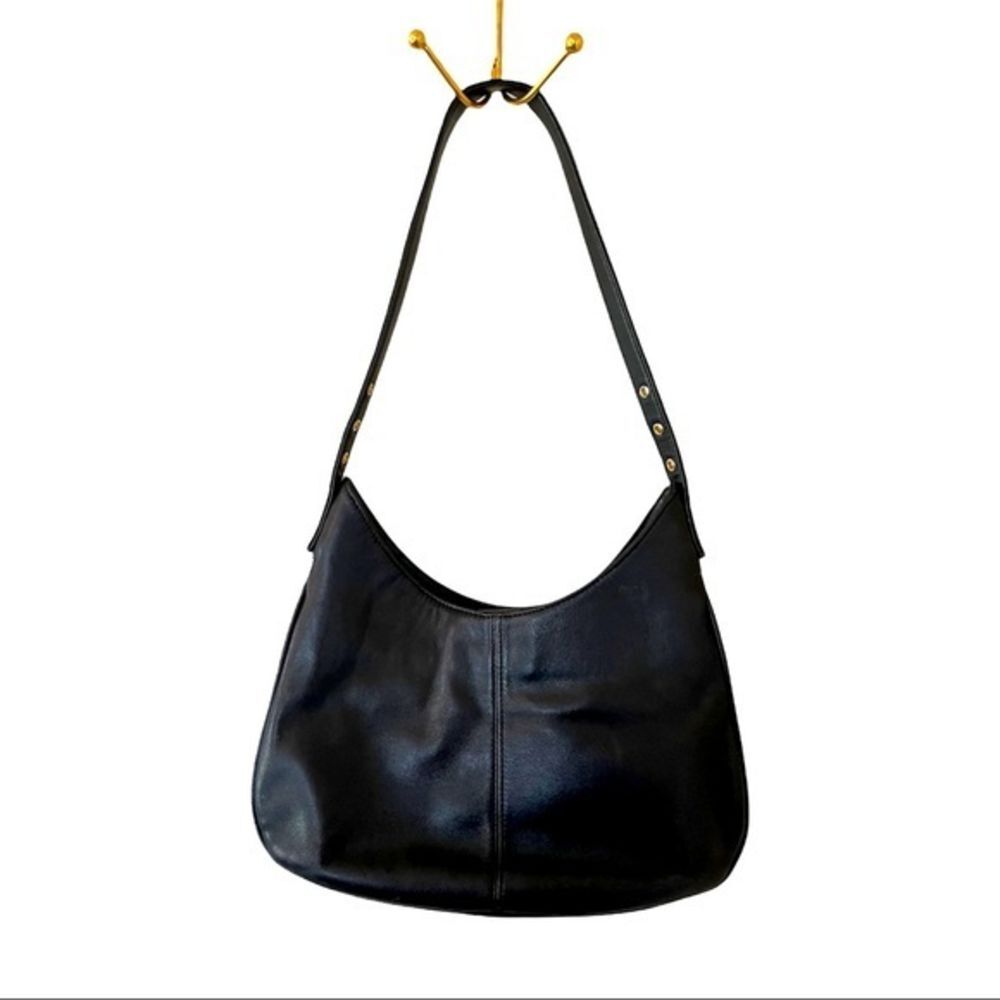 Giani Bernini Black Faux Leather Shoulder Bag